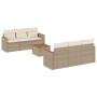 Set sofás de jardín 7 piezas y cojines ratán sintético beige de , Conjuntos de jardín - Ref: Foro24-3225792, Precio: 548,83 €...