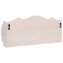 White wooden wall coat rack 50x10x23 cm by vidaXL, Hat and coat racks - Ref: Foro24-284231, Price: 36,28 €, Discount: %