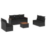 8-piece garden sofa set and black synthetic rattan cushions by , Garden sets - Ref: Foro24-3225880, Price: 445,92 €, Discount: %