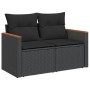 8-teiliges Gartensofa-Set und schwarze synthetische Rattankissen von , Gartensets - Ref: Foro24-3225880, Preis: 441,82 €, Rab...