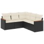 Set de muebles de jardín 5 pzas y cojines ratán sintético negro de , Conjuntos de jardín - Ref: Foro24-3225958, Precio: 331,4...