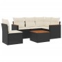 6-piece garden sofa set and black synthetic rattan cushions by , Garden sets - Ref: Foro24-3225979, Price: 373,29 €, Discount: %