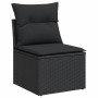 7-teiliges Garten-Essset und schwarze Kissen aus synthetischem Rattan von , Gartensets - Ref: Foro24-3226020, Preis: 428,35 €...