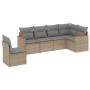 Garden sofa set with beige cushions mix 6 pieces PE rattan by , Garden sets - Ref: Foro24-3226017, Price: 418,50 €, Discount: %