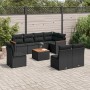 8-piece garden sofa set and black synthetic rattan cushions by , Garden sets - Ref: Foro24-3226048, Price: 510,17 €, Discount: %