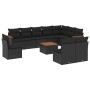 11-teiliges Gartensofa-Set und schwarze synthetische Rattankissen von , Gartensets - Ref: Foro24-3226076, Preis: 639,52 €, Ra...