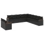 11-teiliges Gartensofa-Set und schwarze synthetische Rattankissen von , Gartensets - Ref: Foro24-3226125, Preis: 676,46 €, Ra...