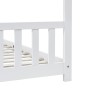 Estructura de cama infantil madera maciza pino blanco 90x200 cm de vidaXL, Cunas y camas para niños - Ref: Foro24-283369, Pre...