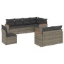 Set de sofás de jardín 8 pzas y cojines ratán sintético gris de , Conjuntos de jardín - Ref: Foro24-3226165, Precio: 559,52 €...