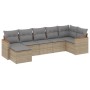 Garden sofa set with beige cushions mix 7 pieces PE rattan by , Garden sets - Ref: Foro24-3226192, Price: 464,08 €, Discount: %