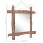 Natural recycled solid wood log mirror 70x70 cm by vidaXL, Mirrors - Ref: Foro24-283934, Price: 106,94 €, Discount: %