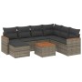 Set de sofás de jardín 8 pzas y cojines ratán sintético gris de , Conjuntos de jardín - Ref: Foro24-3226214, Precio: 486,12 €...