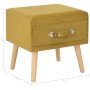 Mustard nightstand 40x35x40 cm velvet by vidaXL, Nightstands - Ref: Foro24-247539, Price: 55,21 €, Discount: %