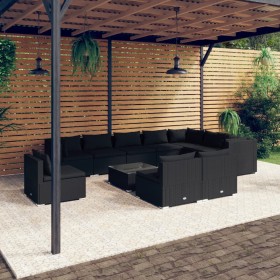 11-piece garden furniture set and black synthetic rattan cushions by , Garden sets - Ref: Foro24-3102600, Price: 1,00 €, Disc...