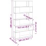 Brown oak shelving/space divider 100x24x188 cm by , Bookcases and shelves - Ref: Foro24-3187605, Price: 113,70 €, Discount: %