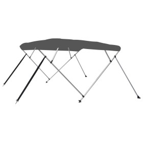 Bimini-Top mit 4 anthrazitgrauen Bögen 243x196x137 cm von , Aufbewahrungsabdeckungen für Boote - Ref: Foro24-93138, Preis: 22...