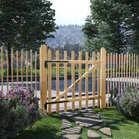 Gate for fence 100x100 impregnated hazel wood by , garden gates - Ref: Foro24-142591, Price: 72,22 €, Discount: %