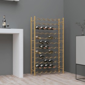 Gold metal wine rack for 72 bottles by , Wine racks - Ref: Foro24-340913, Price: 157,52 €, Discount: %