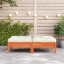 Garden footstool cushions 2 pcs solid wood pine brown wax by , Modular outdoor sofas - Ref: Foro24-838170, Price: 147,15 €, D...