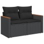 Set aus Gartensofas und Kissen 13 Stück synthetisches Rattan schwarz von , Gartensets - Ref: Foro24-3225838, Preis: 890,97 €,...