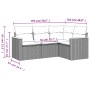 Set mit 4 Gartensofas mit Kissen Kunstrattan schwarz von , Gartensets - Ref: Foro24-3225929, Preis: 278,22 €, Rabatt: %