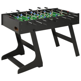 Schwarzer klappbarer Kickertisch 121x61x80 cm von vidaXL, Tischfußballtische - Ref: Foro24-91938, Preis: 132,45 €, Rabatt: %