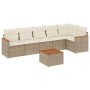 Set aus 7-teiligen Gartensofas und Kissen, synthetisches Rattan, beige von , Gartensets - Ref: Foro24-3225995, Preis: 525,82 ...