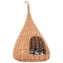 Casa para gatos con cojín y forma de tipi sauce natural 40x60cm de vidaXL, Mobiliario para gatos - Ref: Foro24-170777, Precio...