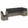 Set de muebles de jardín 6 pzas y cojines ratán sintético gris de , Conjuntos de jardín - Ref: Foro24-3226018, Precio: 401,57...