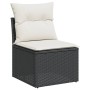 Set Gartensofas 10 Stück Kissen synthetisches Rattan schwarz von , Gartensets - Ref: Foro24-3226070, Preis: 605,79 €, Rabatt: %