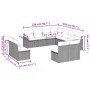 Set Gartensofas mit beigen Kissen Mix 11 Stück PE Rattan von , Gartensets - Ref: Foro24-3226087, Preis: 717,99 €, Rabatt: %