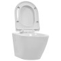 White Ceramic Rimless Wall Toilet by vidaXL, Bathrooms - Ref: Foro24-145237, Price: 160,92 €, Discount: %