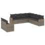 Set de muebles de jardín 9 pzas y cojines ratán sintético gris de , Conjuntos de jardín - Ref: Foro24-3226102, Precio: 624,48...