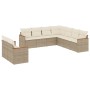 Set de sofás de jardín 9 pzas con cojines ratán sintético beige de , Conjuntos de jardín - Ref: Foro24-3226100, Precio: 769,3...