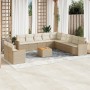 Set mit 12 Gartensofas und Kissen Kunstrattanbraun von , Gartensets - Ref: Foro24-3226135, Preis: 899,26 €, Rabatt: %