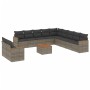 Set de sofás de jardín 12 pzas con cojines ratán sintético gris de , Conjuntos de jardín - Ref: Foro24-3226137, Precio: 737,7...