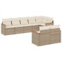 Set Gartensofas mit beigen Kissen 8 Stück PE Rattan von , Gartensets - Ref: Foro24-3226149, Preis: 645,62 €, Rabatt: %