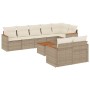 Set de sofás de jardín 9 pzas con cojines ratán sintético beige de , Conjuntos de jardín - Ref: Foro24-3226156, Precio: 698,9...