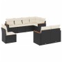 Set aus 8-teiligen Gartensofas und Kissen Kunstrattan schwarz von , Gartensets - Ref: Foro24-3226161, Preis: 542,50 €, Rabatt: %