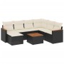 8-piece garden sofa set with black synthetic rattan cushions by , Garden sets - Ref: Foro24-3226210, Price: 485,57 €, Discoun...