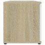 TV-Schrank aus Sperrholz in Weiß und Eiche, 120 x 34 x 37 cm von , TV-Möbel - Ref: Foro24-801166, Preis: 64,05 €, Rabatt: %