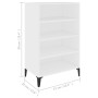 Glossy white plywood sideboard 57x35x90 cm by , Sideboards - Ref: Foro24-806136, Price: 51,99 €, Discount: %