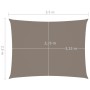 Rectangular sail awning taupe gray Oxford fabric 2.5x3.5 m by , Umbrellas - Ref: Foro24-135426, Price: 37,17 €, Discount: %