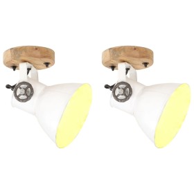 Industrial wall/ceiling lamps 2 pcs white 20x25 cm E27 by , Lamps - Ref: Foro24-320519, Price: 47,96 €, Discount: %