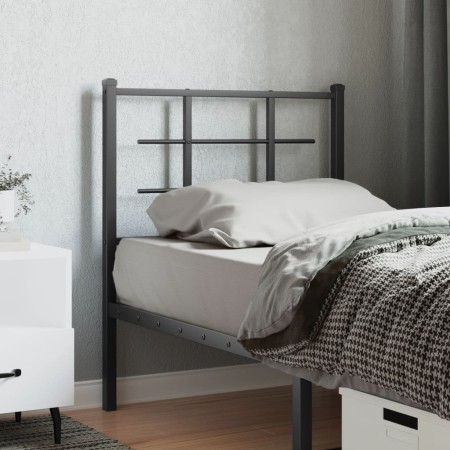 Black metal headboard 75 cm by , Headboards and footboards - Ref: Foro24-355587, Price: 23,44 €, Discount: %