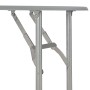 Folding dining set with shelf 3 pieces MDF and gray steel by vidaXL, Furniture sets for kitchens and dining rooms - Ref: Foro...