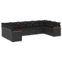 Set de sofás de jardín 10 pzas cojines ratán sintético negro de , Conjuntos de jardín - Ref: Foro24-3226321, Precio: 623,73 €...