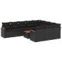 11-teiliges Gartensofa-Set und schwarze synthetische Rattankissen von , Gartensets - Ref: Foro24-3226342, Preis: 648,73 €, Ra...