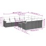 11-teiliges Gartensofa-Set und schwarze synthetische Rattankissen von , Gartensets - Ref: Foro24-3226342, Preis: 648,73 €, Ra...