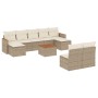 Gartensofa-Set mit beigen Kissen, 10-teilig, synthetisches Rattan von , Gartensets - Ref: Foro24-3226380, Preis: 669,66 €, Ra...